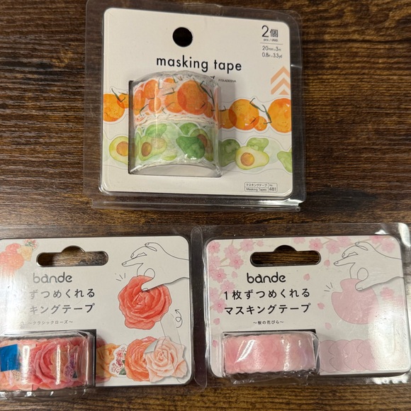 bande Other - Floral and Fruit Washi Tape Set